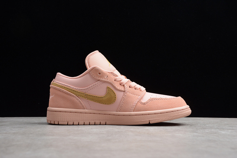 Nike Air Jordan 1 Low Coral Stardust Pink Club Gold CJ9216-676