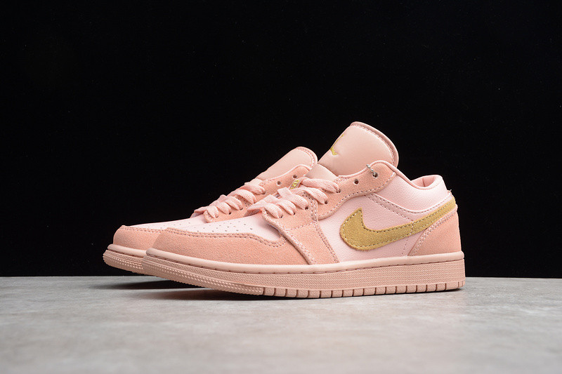 Nike Air Jordan 1 Low Coral Stardust Pink Club Gold CJ9216-676