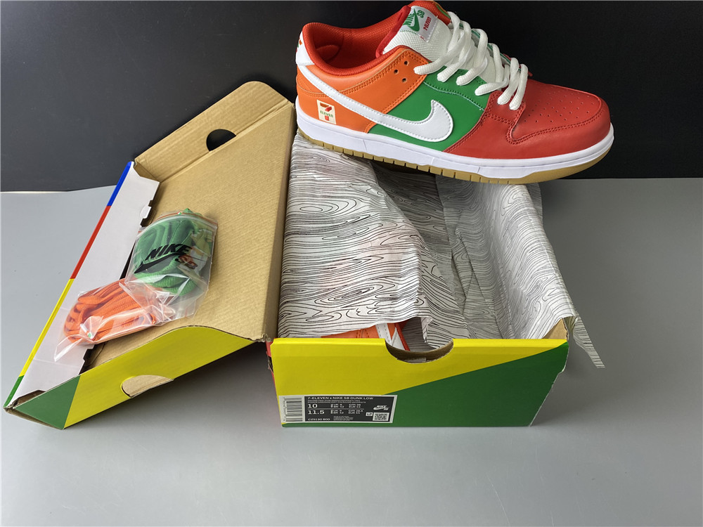 7 Eleven x Nike SB Dunk Low Orange Green CZ5130-600