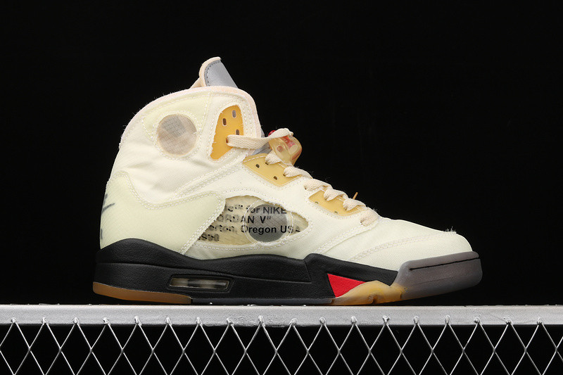 OFF White x Air Jordan 5 “Sail” DH8565-100