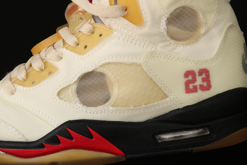 OFF White x Air Jordan 5 “Sail” DH8565-100
