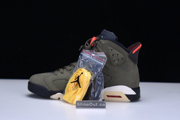 Travis Scott x Air Jordan 6 “Medium Olive” CN1084-200