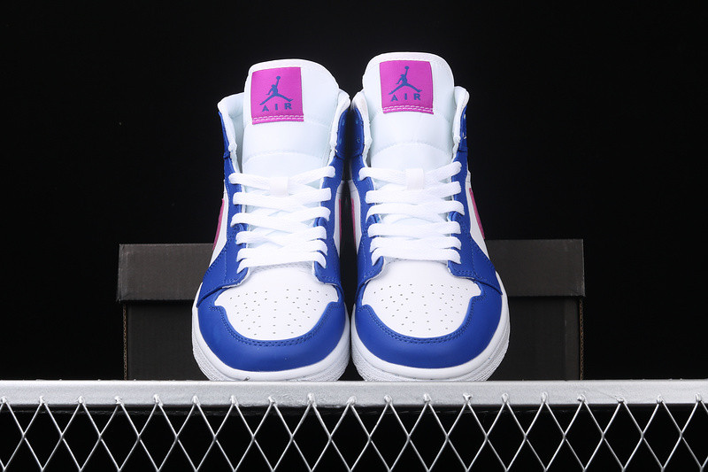 Air Jordan 1 Mid Hyper Royal/Hyper Violet-White 554724-451