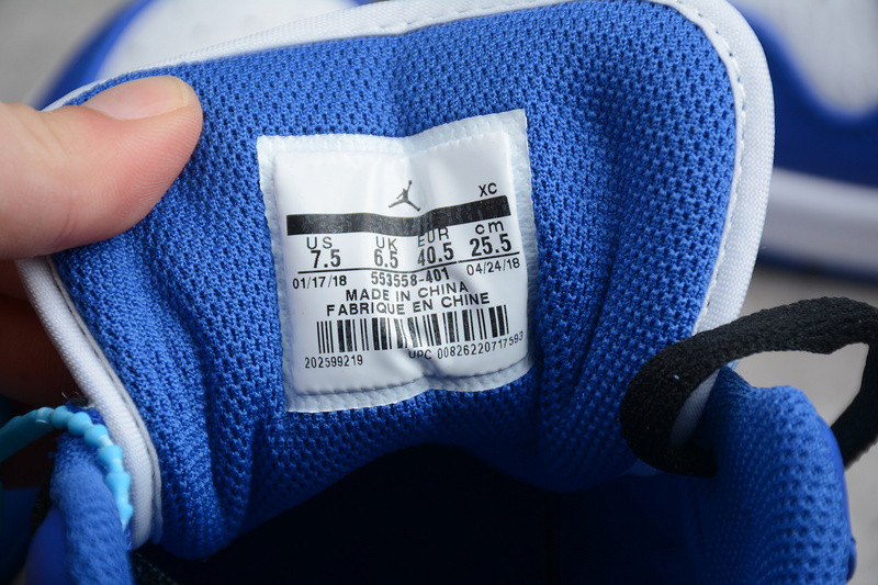 Air Jordan 1 Low Hyper Royal Orange Peel 553558-401