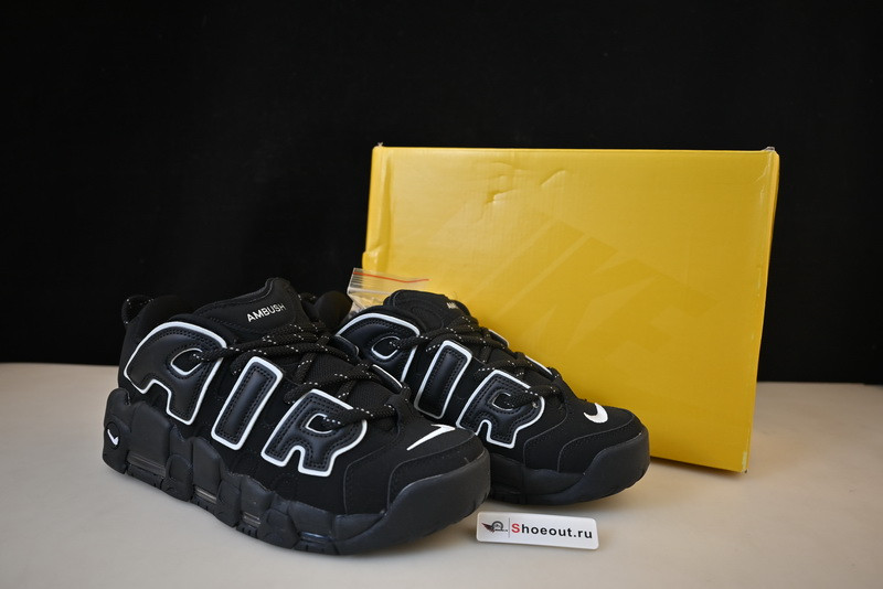 AMBUSH x Nike Air More Uptempo Low “Black/White FB1299-001