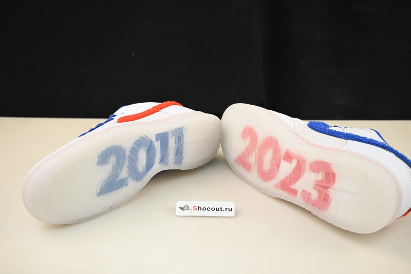 Nike Dunk Low Year of the Rabbit "White/Crimson-Varsity Royal" FD4203-161