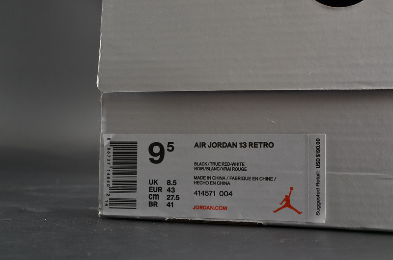 Air Jordan 13 Retro“Bred” black/ red mens 414571-004