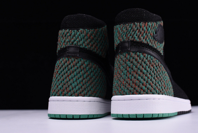 AIR JORDAN 1 RETRO HIGH FLYKNIT “BHM” Black/Lucid Green mens AA2426-026