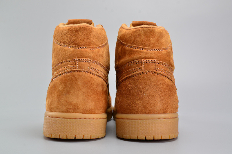 Air Jordan 1 Retro High OG “Wheat”  Golden Harvest/Elemental Gold mens 555088-710