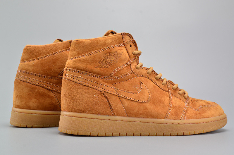 Air Jordan 1 Retro High OG “Wheat”  Golden Harvest/Elemental Gold mens 555088-710