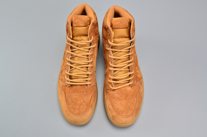 Air Jordan 1 Retro High OG “Wheat”  Golden Harvest/Elemental Gold mens 555088-710
