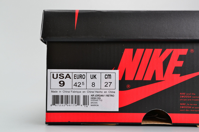 Air Jordan 1 Retro High OG “Wheat”  Golden Harvest/Elemental Gold mens 555088-710