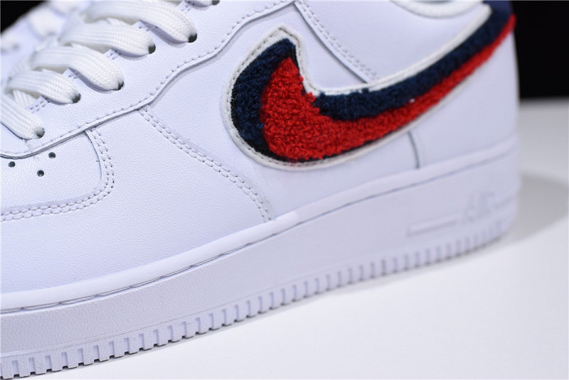 Nike Air Force 1 Low LV8 3D Chenille S* White Red Blue  823511-106