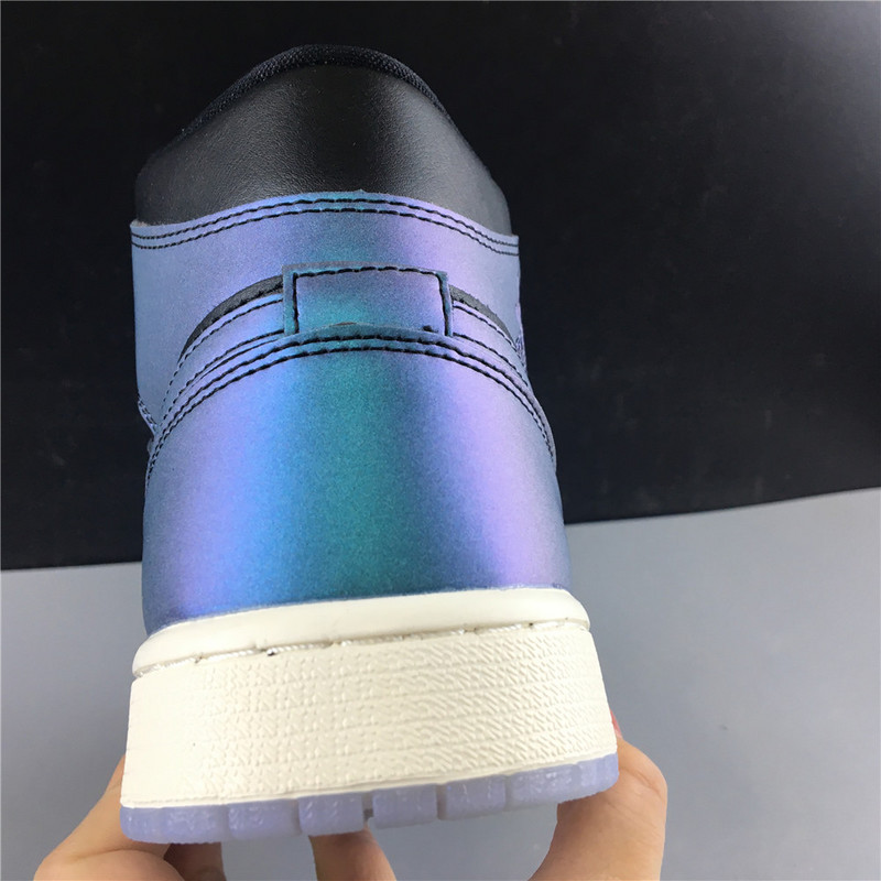 Air Jordan 1 Mid Iridescent Black BQ6472-009