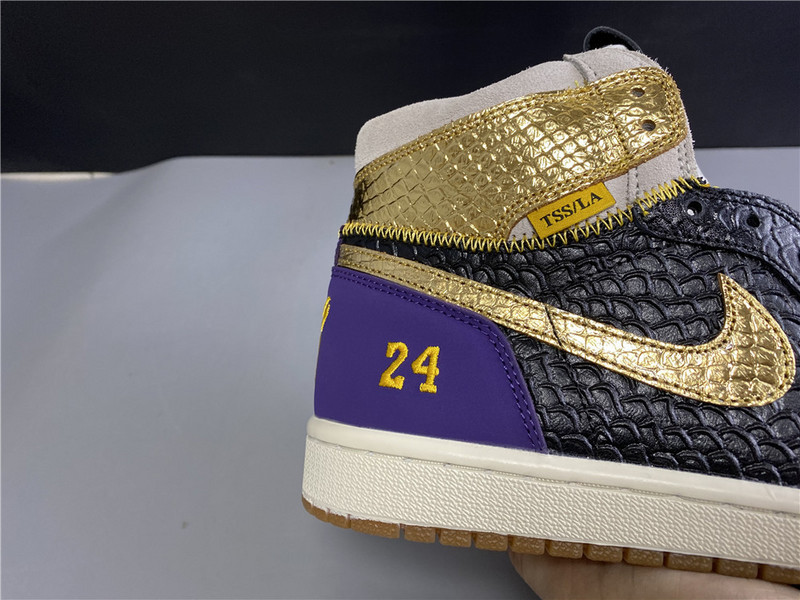 Air Jordan 1 High OG Black/Purple Gold 555088-171