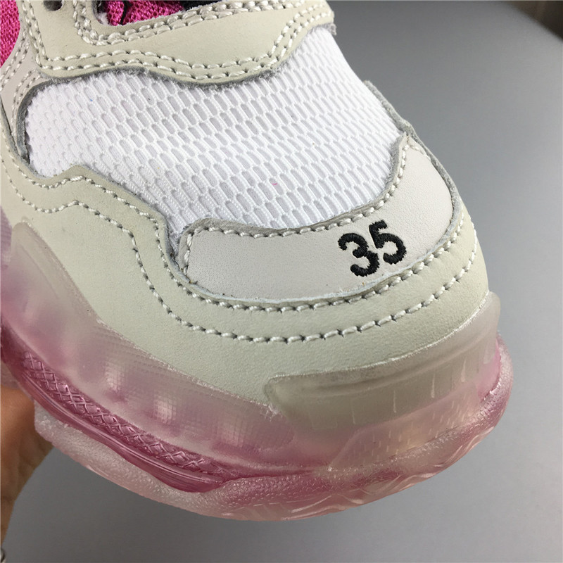 BLCG Triple S Clear Sole White Pink 544351 W09E1 1633