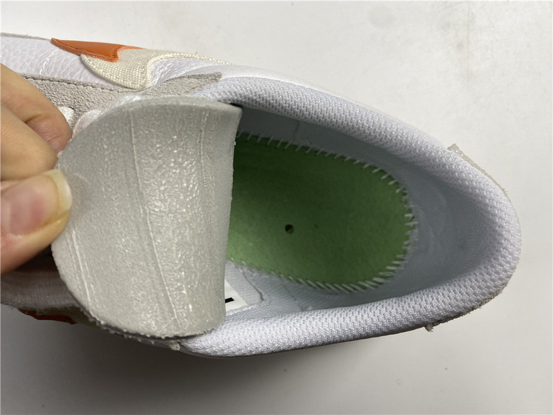 Sacai x Nike Blazer Low Orange Varisity White BV0076-107