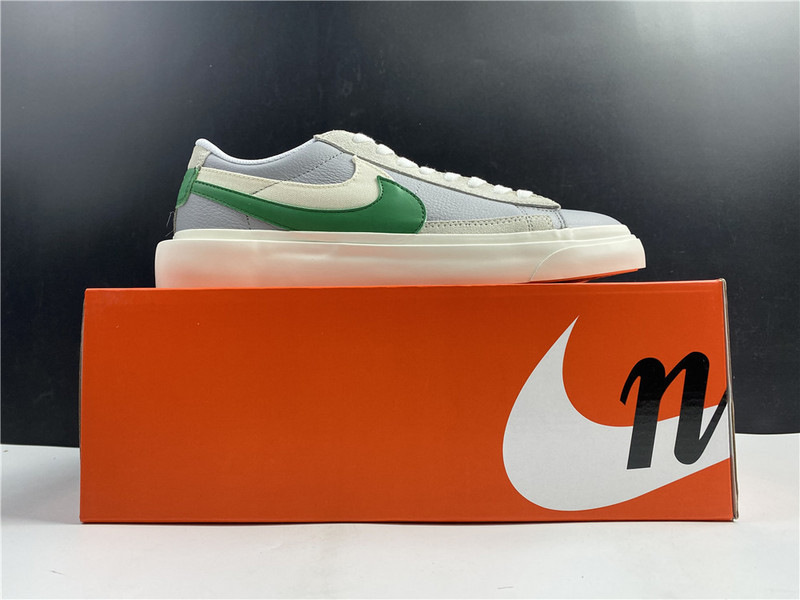 Sacai x Nike Blazer Low Medium Grey/Classic Green-White BV0076-403