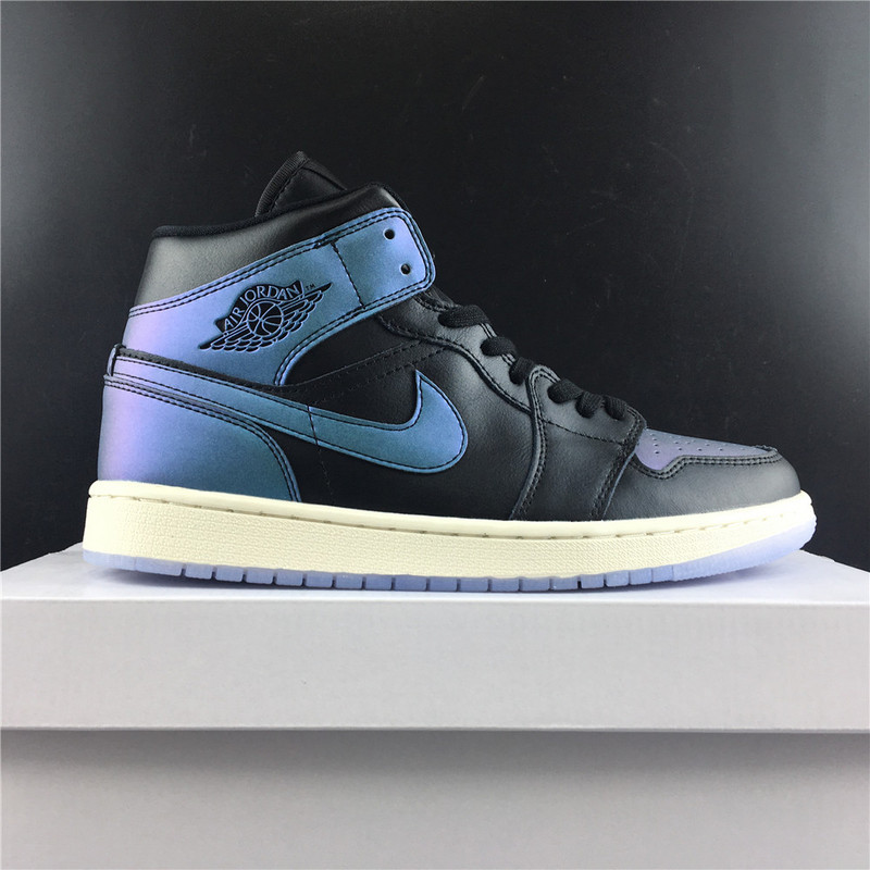 Air Jordan 1 Mid Iridescent Black BQ6472-009