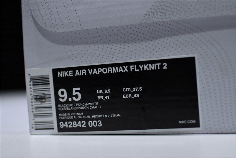 Nike Air VaporMax Flyknit 2.0 Hot Punch 942842-003