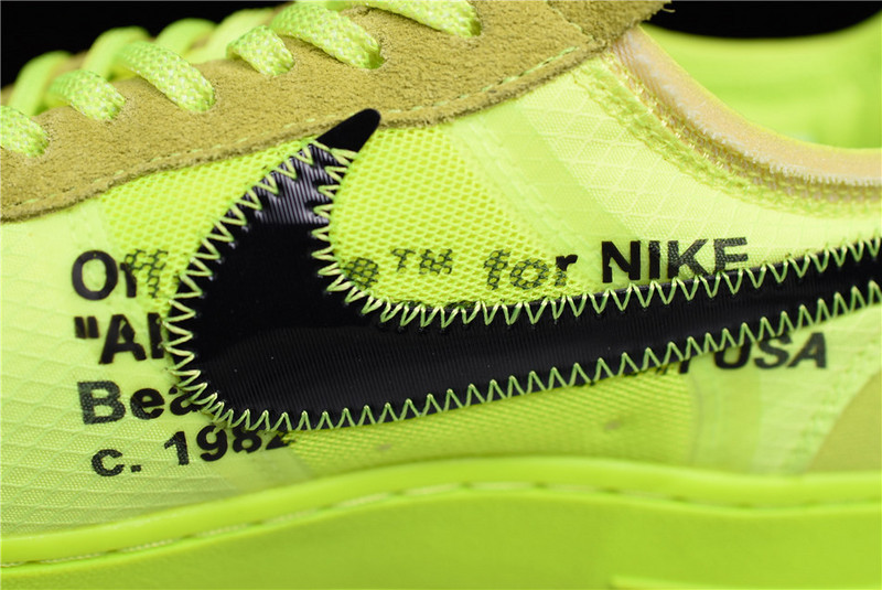 OFF White x Nike Air Force 1 Low “Volt” AO4606-700