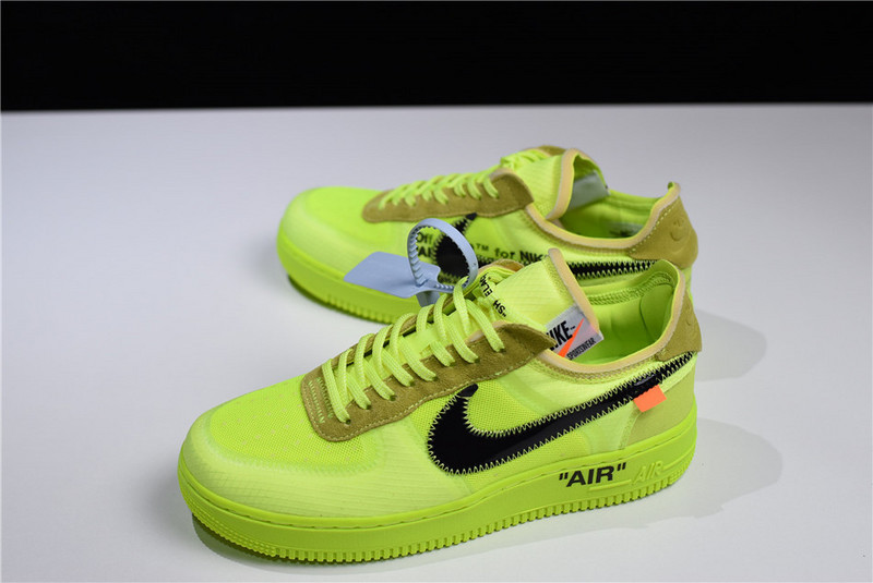 OFF White x Nike Air Force 1 Low “Volt” AO4606-700