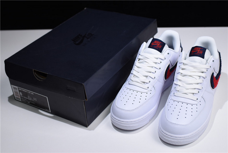Nike Air Force 1 Low LV8 3D Chenille S* White Red Blue  823511-106