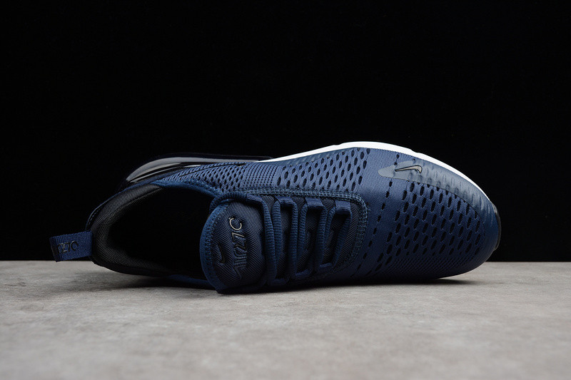 NIKE mens Air Max 270 "Midnight Navy" Black/ White AH8050-400