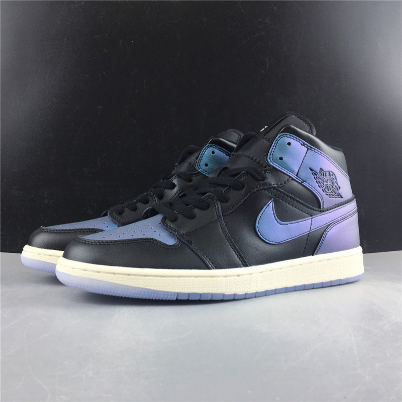 Air Jordan 1 Mid Iridescent Black BQ6472-009
