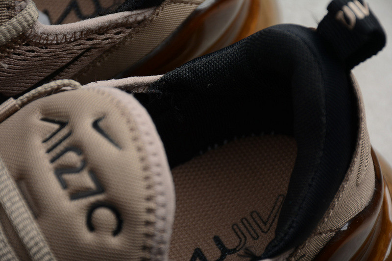 NIKE mens Air Max 270 “Sepia Stone” Black/ Summit White  AH8050-200