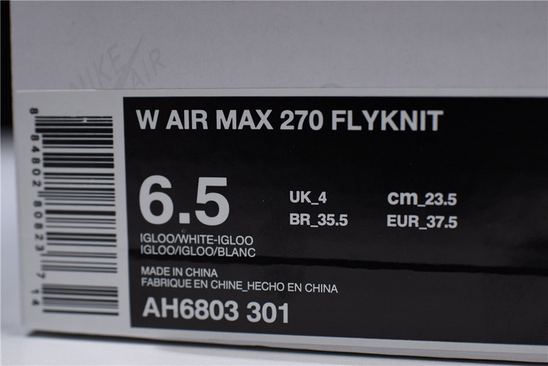 Nike Air Max 270 Flyknit (White) - AH6803-301