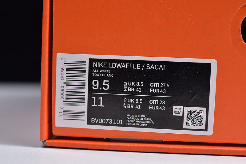 Nike LD Waffle Sacai White Nylon BV0073-101