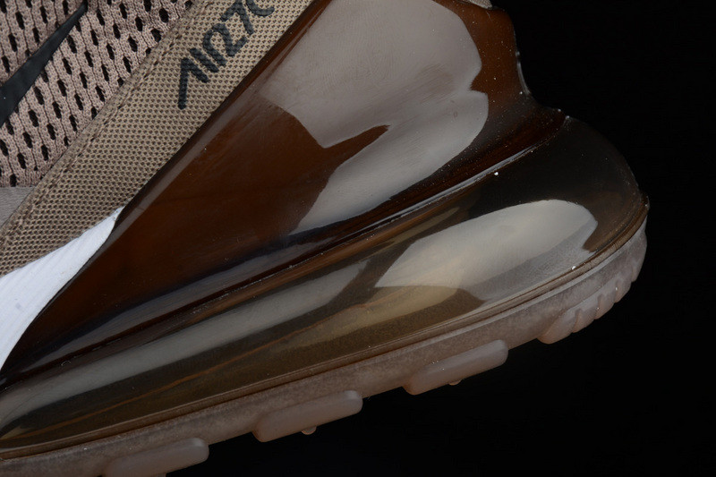 NIKE mens Air Max 270 “Sepia Stone” Black/ Summit White  AH8050-200