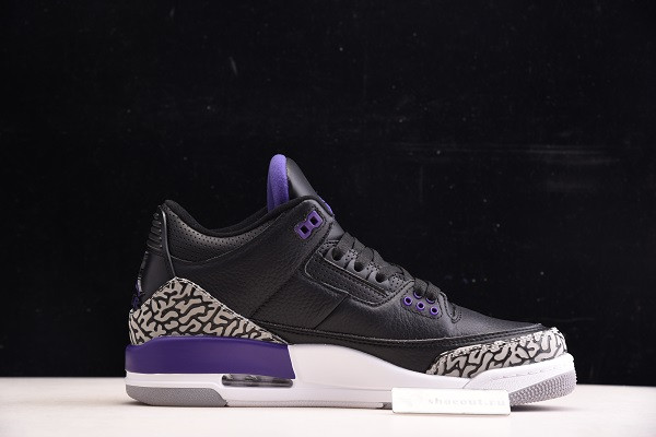 Air Jordan 3 Black “Court Purple” CT8532-050