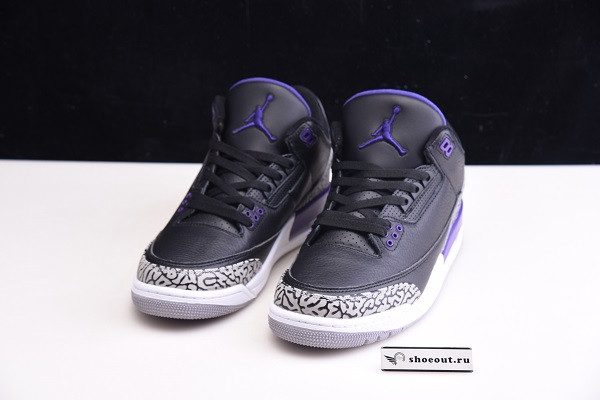 Air Jordan 3 Black “Court Purple” CT8532-050