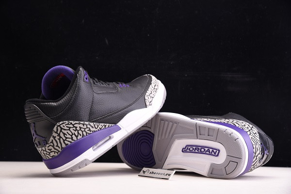 Air Jordan 3 Black “Court Purple” CT8532-050