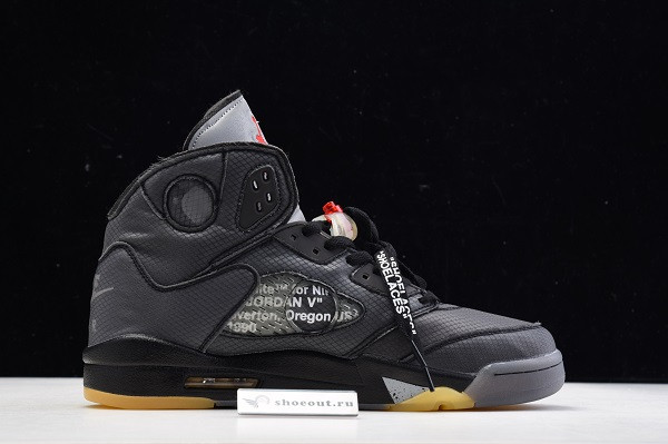 OFF White x Air Jordan 5 Black CT8480-001