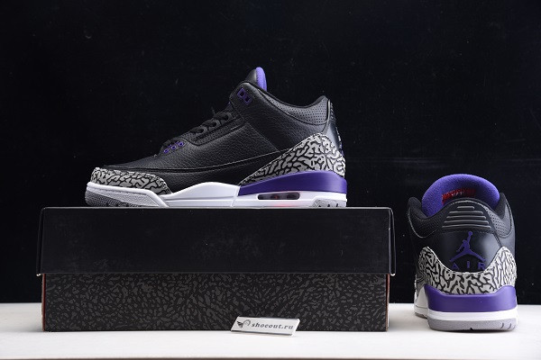 Air Jordan 3 Black “Court Purple” CT8532-050