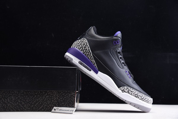 Air Jordan 3 Black “Court Purple” CT8532-050