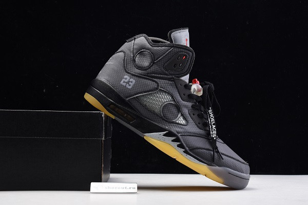 OFF White x Air Jordan 5 Black CT8480-001