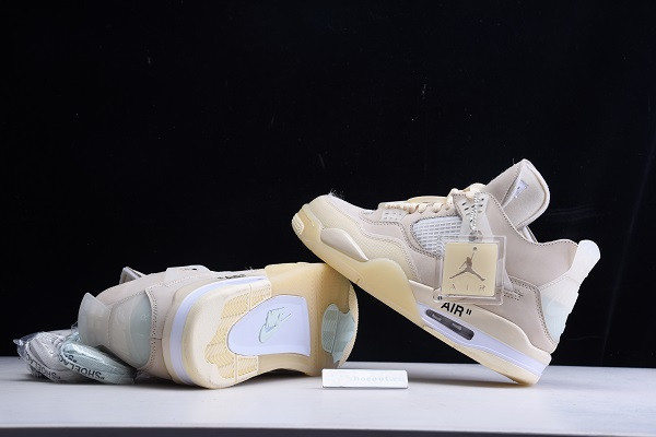 OFF White x Air Jordan 4 “Sail” CV9388-100