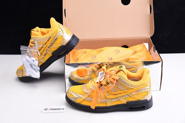 OFF White x Nike Air Rubber Dunk “University Gold” CU6015-700