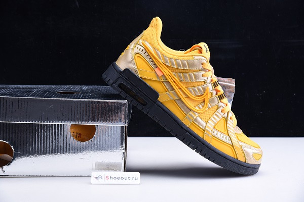 OFF White x Nike Air Rubber Dunk “University Gold” CU6015-700