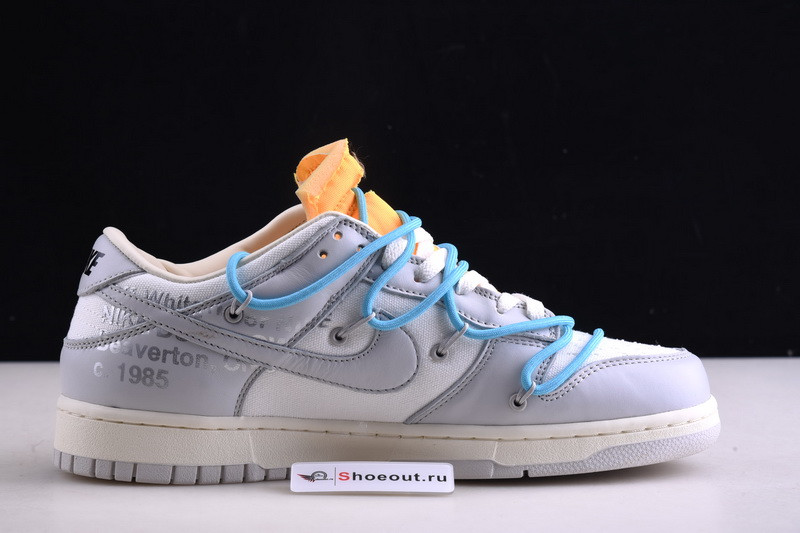 OF x Nike Dunk Low Beige Grey Lot 2 DM1602-115