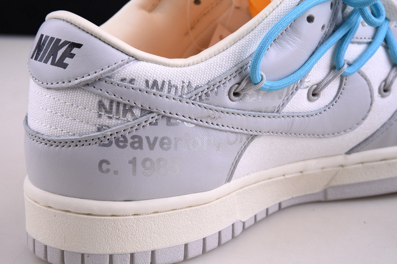 OF x Nike Dunk Low Beige Grey Lot 2 DM1602-115