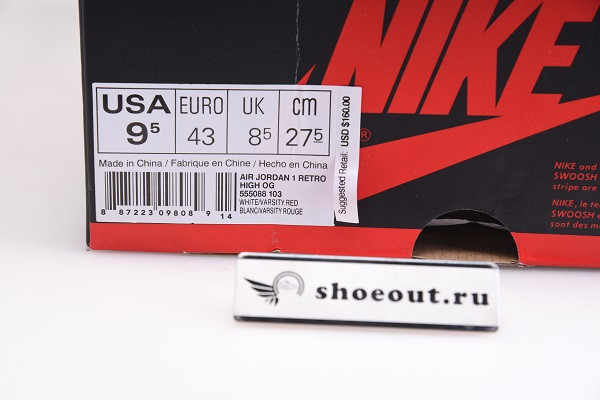 Air Jordan 1 Retro High OG "Metallic Red" 555088-103