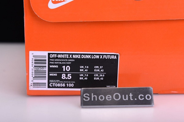 OF x Nike Dunk Low Pine Green CT0856-100