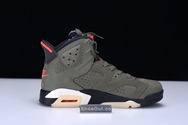 Travis Scott x Air Jordan 6 “Medium Olive” CN1084-200
