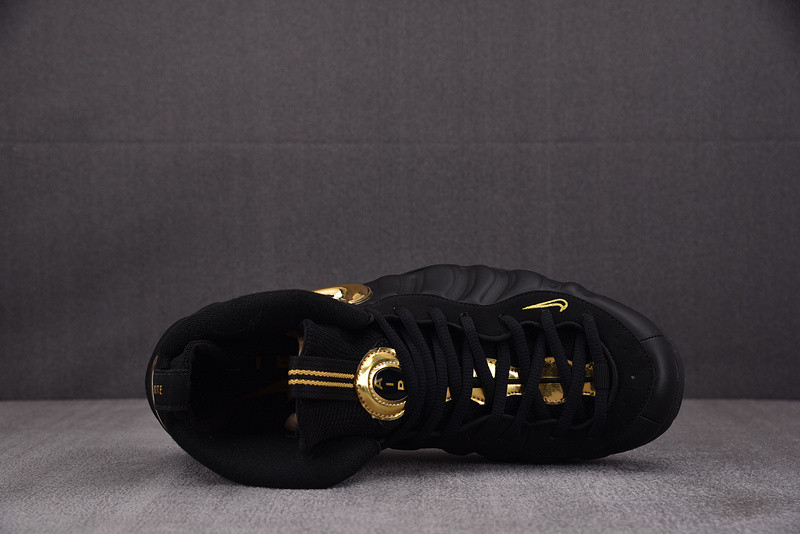 NK Air Foamposite Pro Black Metallic Gold 624041-009