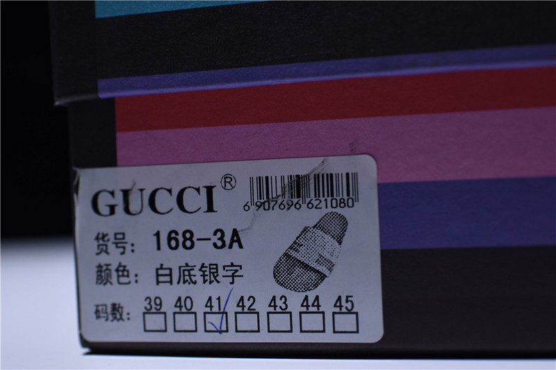 GC Leather SLIDE SANDAL black WITH GG LOGO